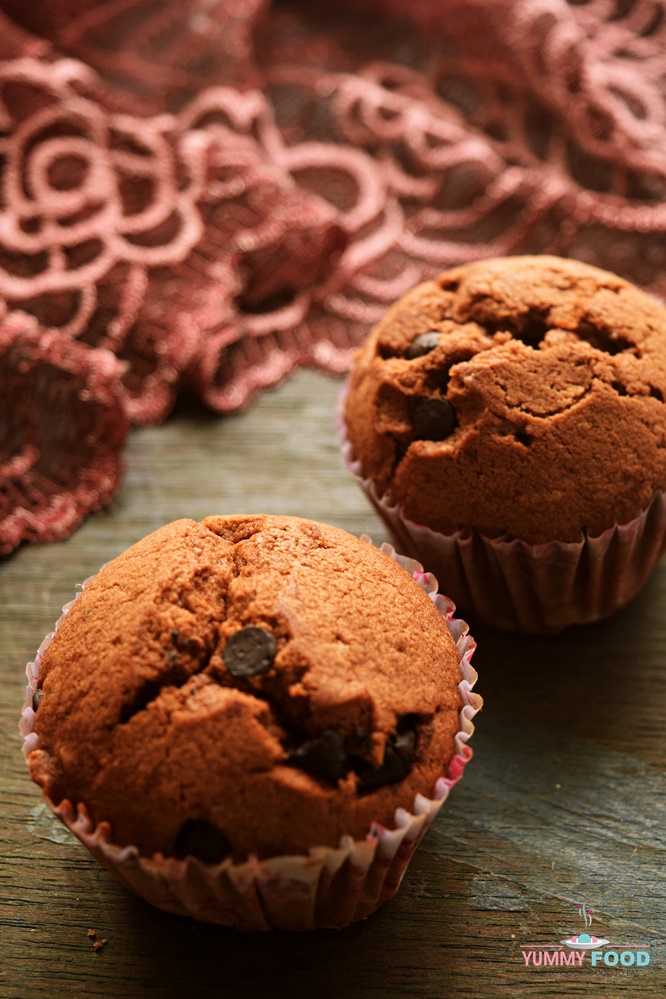 Microwave Double Chocolate Chip Muffins for Double Celebration